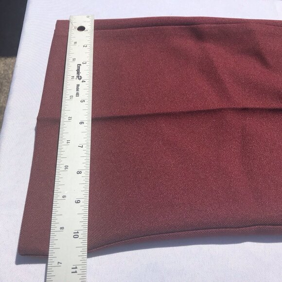 Vtg 70s Levi’s Mod HTF Poly Pants Women’s 2 27” High Waist Wide Leg Brick Red - Picture 13 of 16